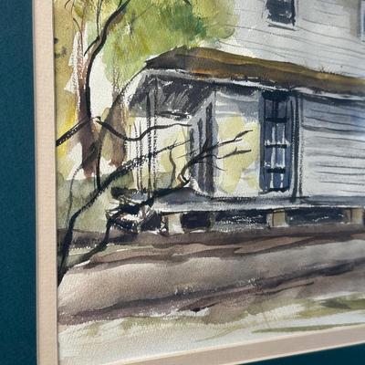 Signed Original Framed Painting, 1954