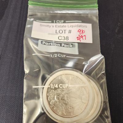 3 United States Mint American Eagle Proof Silver Bullion Coins 1996 2 1997