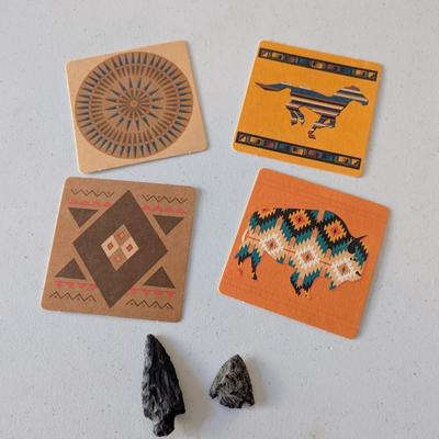 Native American Coasters & Arrow Heads