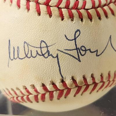 Whitey Ford Signed Baseball In Collectors Case