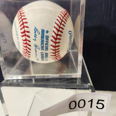 Jim Palmer Orioles Signed Baseball In Collectors Case