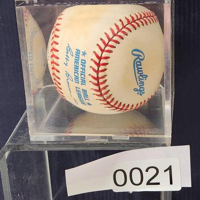 Bobby Doerr Signed Baseball In Collectors Case