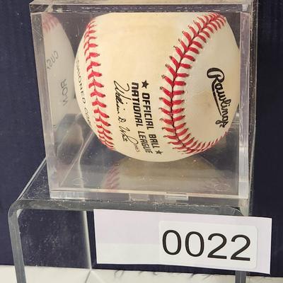 Richie Ashburn Signed Baseball In Collectors Case