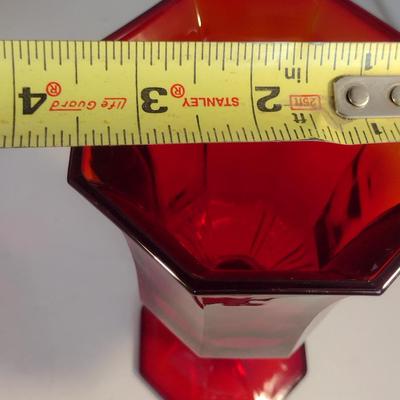 Water Goblets- 12 Pieces- Ruby Octagonal by Independence Glass