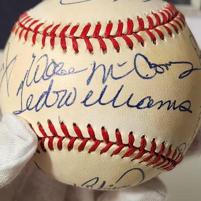 500 Home Run Club Mays Williams Mantle Jackson McCovy Banks Killabrew Robinson Signed Autograph Baseball In Collectors Case