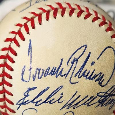 500 Home Run Club Mays Williams Mantle Jackson McCovy Banks Killabrew Robinson Signed Autograph Baseball In Collectors Case