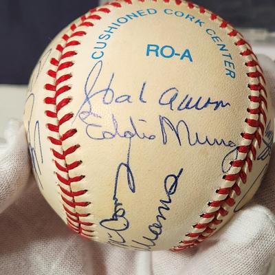 500 Home Run Club Mays Williams Mantle Jackson McCovy Banks Killabrew Robinson Signed Autograph Baseball In Collectors Case