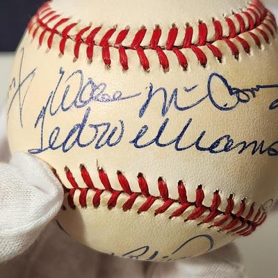 500 Home Run Club Mays Williams Mantle Jackson McCovy Banks Killabrew Robinson Signed Autograph Baseball In Collectors Case