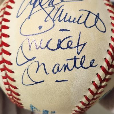 500 Home Run Club Mays Williams Mantle Jackson McCovy Banks Killabrew Robinson Signed Autograph Baseball In Collectors Case