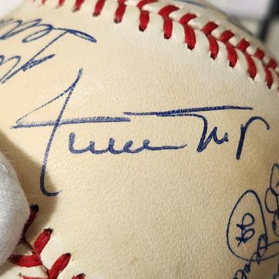 500 Home Run Club Mays Williams Mantle Jackson McCovy Banks Killabrew Robinson Signed Autograph Baseball In Collectors Case