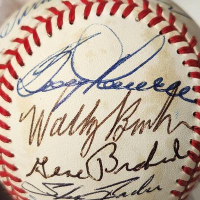1966 Baltimore Orioles Team Signed Baseball In Collectors Case