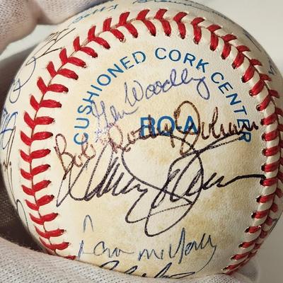 1966 Baltimore Orioles Team Signed Baseball In Collectors Case
