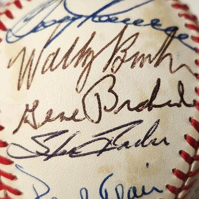 1966 Baltimore Orioles Team Signed Baseball In Collectors Case