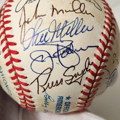 1966 Baltimore Orioles Team Signed Baseball In Collectors Case