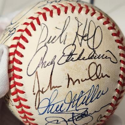 1966 Baltimore Orioles Team Signed Baseball In Collectors Case