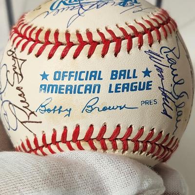 1966 Baltimore Orioles Team Signed Baseball In Collectors Case