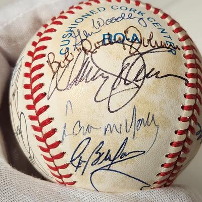 1966 Baltimore Orioles Team Signed Baseball In Collectors Case