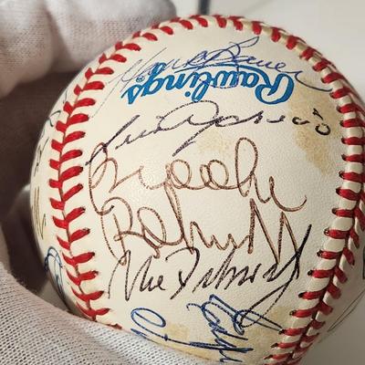 1966 Baltimore Orioles Team Signed Baseball In Collectors Case