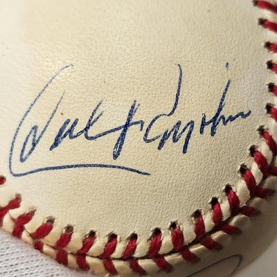Baltimore Orioles Ripken Family Signed Baseball In Collectors Case Cal Sr. Cal Jr. Billy