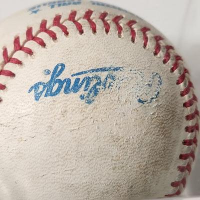 Lenny Webster Home Run Baseball In Collectors Case