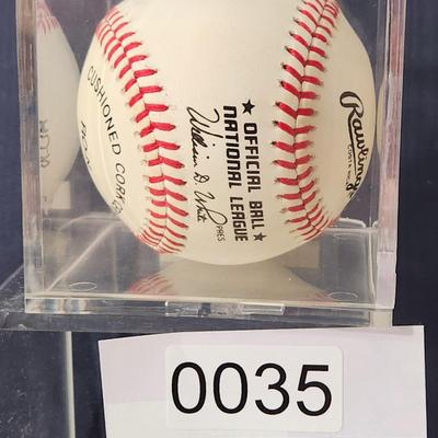 Duke Snider Signed Baseball In Collectors Case