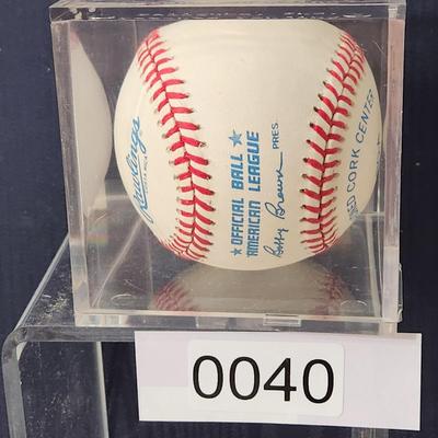 Cal Ripken Jr. Signed Baseball In Collectors Case