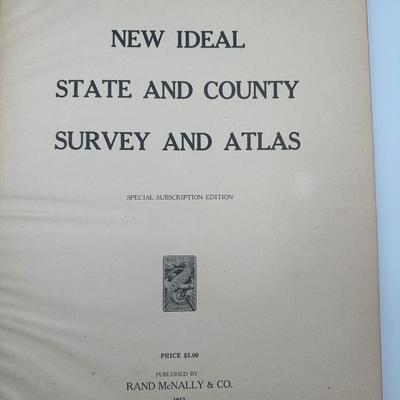1913 Rand McNally State & County Survey and Atlas