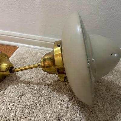 TWO Vintage MCM Light Fixtures