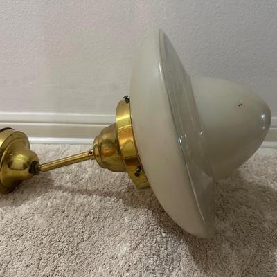 TWO Vintage MCM Light Fixtures