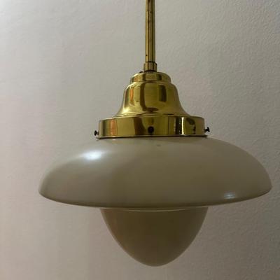 TWO Vintage MCM Light Fixtures