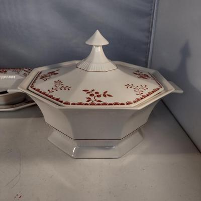 Vintage Independence Ironstone China by Interpace Japan- Bittersweet Pattern- Approx 65 Pieces
