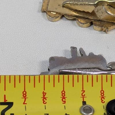 Mercury Dozer Tie Clips