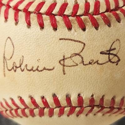 Robin Roberts Signed Baseball In Collectors Case