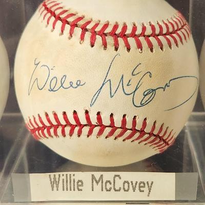 Willie McCovey Signed Baseball In Collectors Case