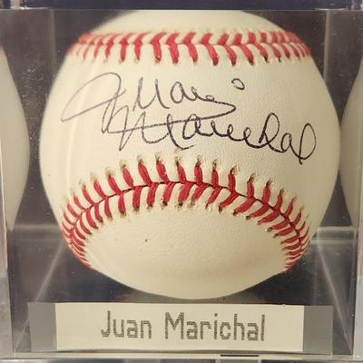 Juan Marichal Signed Baseball In Collectors Case