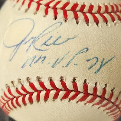 Jim Rice MVP 78 Red Sox Signed Baseball In Collectors Case