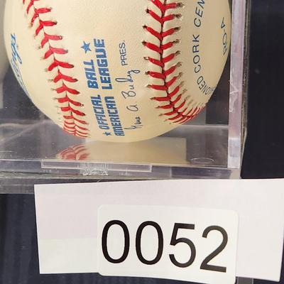 Jim Rice MVP 78 Red Sox Signed Baseball In Collectors Case