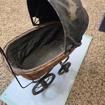 Sale Photo Thumbnail #277: Vintage doll stroller