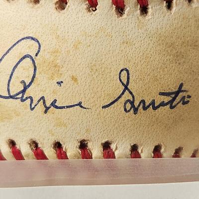 Ozzie Smith Signed Baseball In Collectors Case