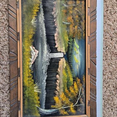 Paint on velvet art