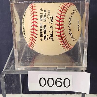 Sparky Anderson Signed Baseball In Collectors Case