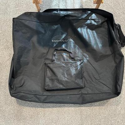 SALONITURE PORTABLE MASSAGE TABLE WITH NYLON CARRY CASE