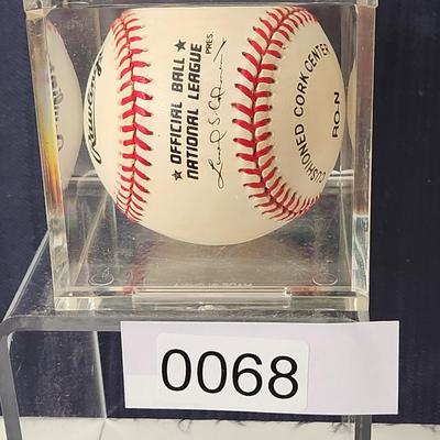 Ralph Kiner Signed Baseball In Collectors Case