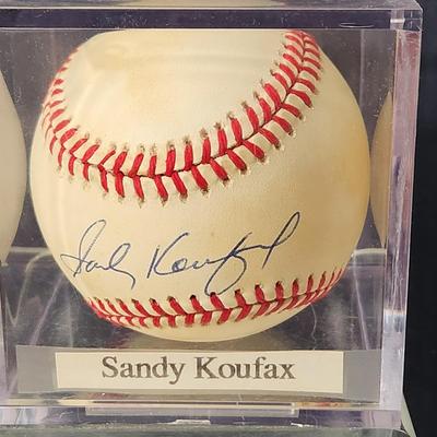 Sandy Koufax Signed Baseball In Collectors Case