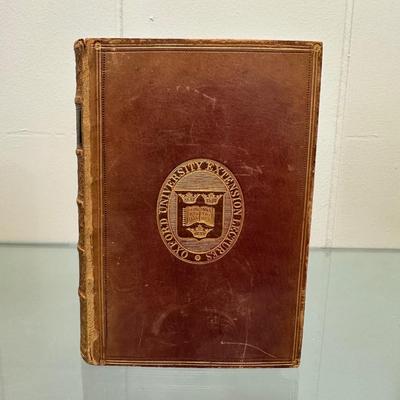 BOOK ENDS AND ANTIQUE BOOK "COMPLETE WORKS OF EDMUND SPENSER"