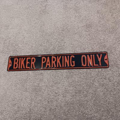 THICK METAL SIGN WITH RAISED LETTERS