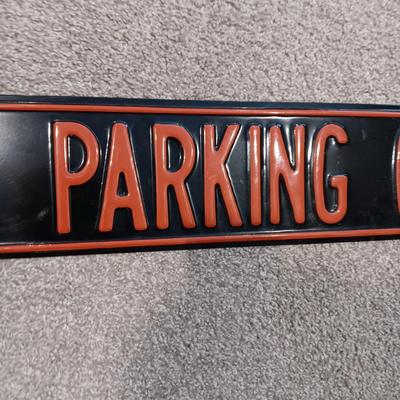 THICK METAL SIGN WITH RAISED LETTERS