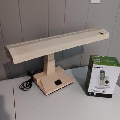 DESK LAMP AND VTECH CORDLESS PHONE