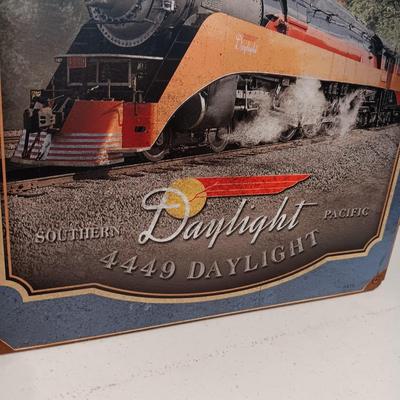 SOUTHERN PACIFIC RAILROAD TIN SIGN