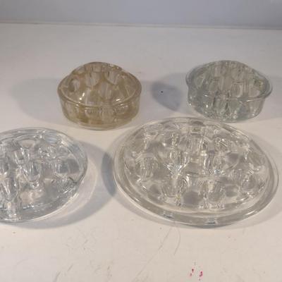 Collection of Glass Flower Frogs